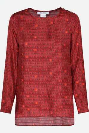 Max Mara Blusa Logata Rossa