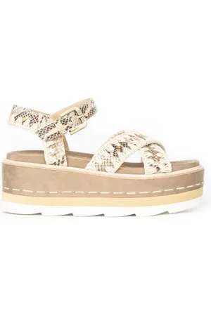 Mou Platform Criss Cross Upper Snake