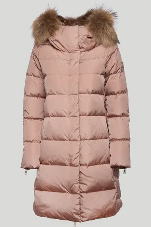 Liu Jo LIU JO Piumino Lungo Rosa con Cappuccio in Faux Fur