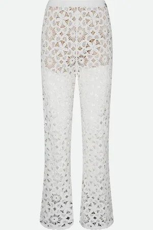 Twin-Set Pantalone Crochet Bianco