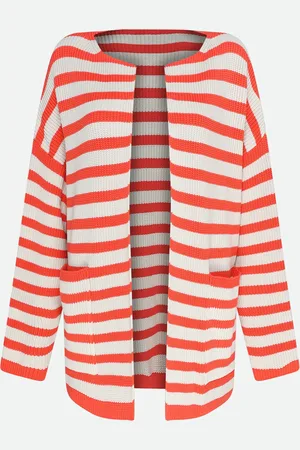 ALYSI Cardigan a Righe Multicolore