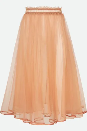 Elisabetta Franchi Gonna in Tulle Rosa