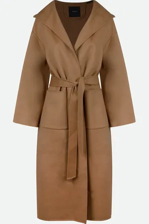 Pinko Cappotto Cammello ad Accappatoio