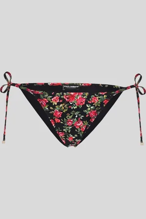 Dolce & Gabbana DOLCE & GABBANA Bikini Slip con Laccetti Fantasia Floreale
