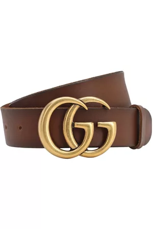 Gucci Cintura "gg" In Pelle 40mm