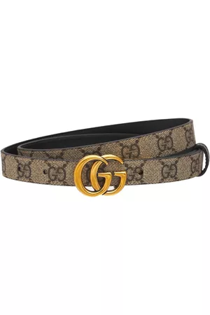 Gucci Donna Cinture - Cintura Reversibile "gg Marmont" In Pelle