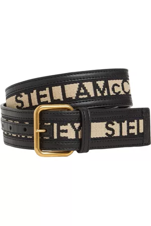 Stella McCartney Cintura In Similpelle Con Logo 4cm