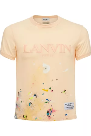 Lanvin Uomo T-shirt - T-shirt Relaxed Fit Washed Dipinta