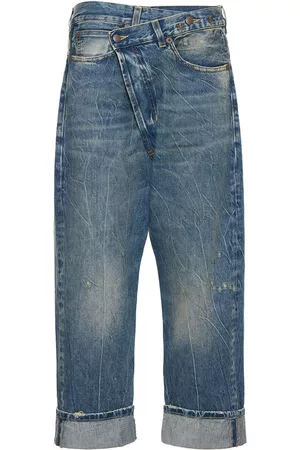 R13 Donna Jeans straight - Jeans Dritti Con Chiusura Sovrapposta