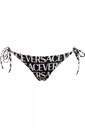 VERSACE Slip Bikini In Jersey Con Logo