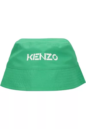 KENZO KIDS Cappello Bucket Reversibile Stampato Con Logo