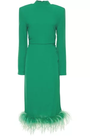 GIUSEPPE DI MORABITO Donna Vestiti midi - Vestito Midi In Viscosa Con Piume