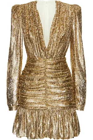 Costarellos Vestito In Lurex Dévoré Leopard