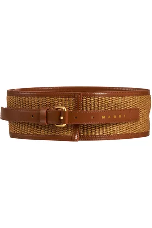 Marni Donna Cinture - Cintura Tropicalia Effetto Rafia 7cm