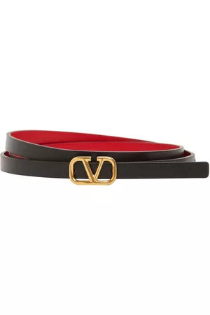VALENTINO GARAVANI Donna Cinture - Cintura V Logo Signature In Pelle 1cm