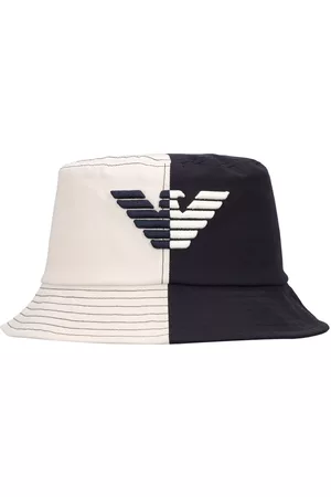 Emporio Armani Cappello Bucket In Nylon Con Ricamo Logo