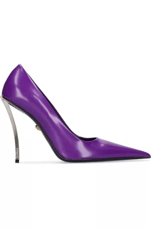 Scarpe viola tacco on sale medio