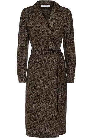 Max Mara Donna Vestiti midi - Vestito Midi Esordio In Popeline Con Logo