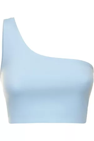 GIRLFRIEND COLLECTIVE Top Sportivo Bianca In Techno Stretch