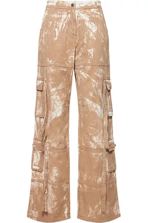 ANDREADAMO Donna Pantaloni cargo - Pantaloni Cargo In Drill Di Cotone Washed