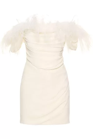 GIUSEPPE DI MORABITO Donna Vestiti con piume - Vestito In Georgette Con Piume