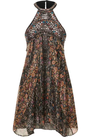 Isabel Marant Donna Vestiti estivi - Vestito Orfra In Seta E Lurex Con Stampa