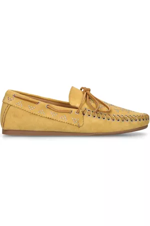 Isabel Marant Donna Scarpe stringate e mocassini - Mocassini Freen In Camoscio Con Borchie 10mm