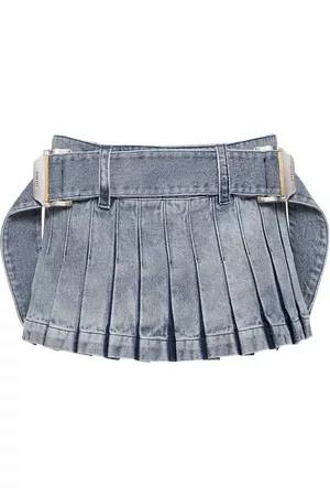 DION LEE Donna Minigonne - Pleated Mini Skirt W/ Belt