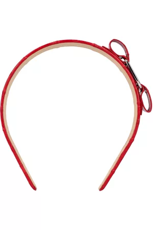 Salvatore Ferragamo Donna Accessori per capelli - Cerchietto Vara / Fiocco In Pelle 2cm