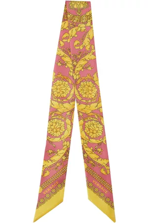 VERSACE Donna Sciarpe - Foulard Holiday In Seta Stampata