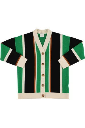 Burberry Cardigan In Maglia Di Misto Lana
