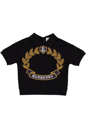 Burberry Polo In Cotone Piqué Con Logo