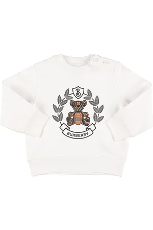 Burberry Felpa In Cotone Con Logo