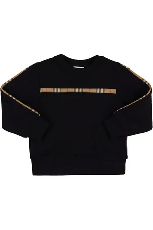 Burberry Felpa In Cotone Con Check