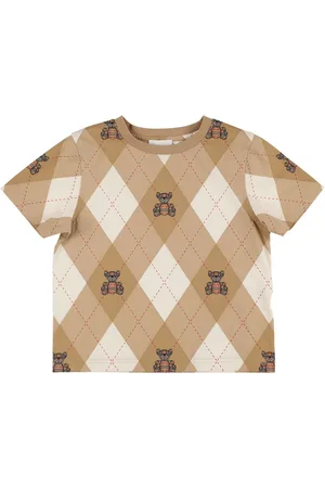 Burberry T-shirt In Jersey Di Cotone Stampato