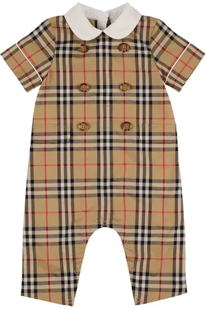 Burberry Tutina In Misto Cotone Check