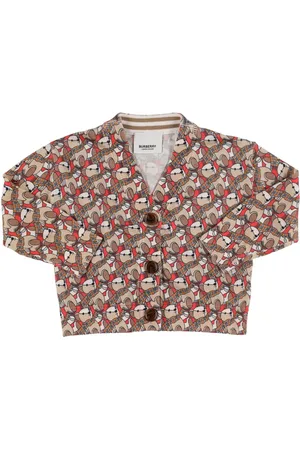 Burberry Cardigan In Maglia Di Cotone Monogram