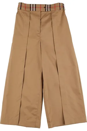 Burberry Pantaloni In Cotone / Inserti Check