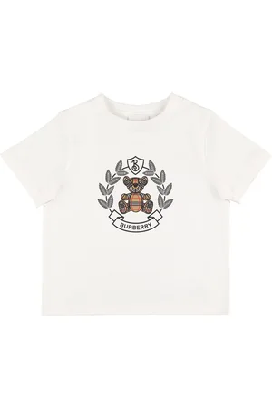 Burberry T-shirt In Jersey Di Cotone Con Logo