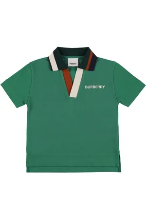 Burberry Polo In Cotone Piqué Con Logo
