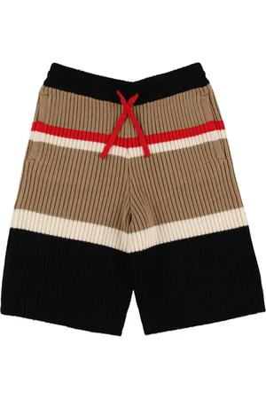 Burberry Shorts In Maglia Di Misto Lana