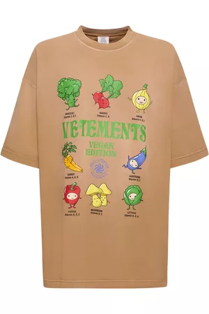 Vetements Uomo T-shirt con stampa - T-shirt Vegan In Cotone Con Stampa