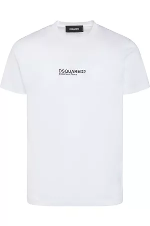 Dsquared2 Uomo T-shirt con logo - T-shirt In Jersey Di Cotone Con Logo