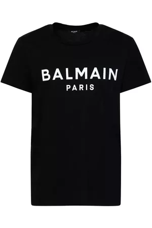 Balmain Uomo T-shirt con stampa - T-shirt In Cotone Con Stampa