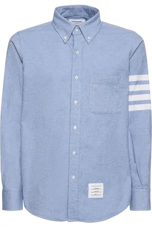 Thom Browne Camicia In Cotone Con 4 Bar