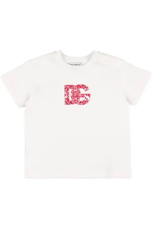 Dolce & Gabbana T-shirt In Jersey Di Cotone Con Logo