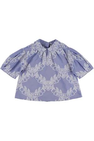 Burberry Camicia In Popeline Di Cotone Stampato