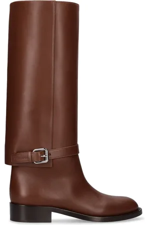 Burberry Stivali Alti Emmett In Pelle 20mm