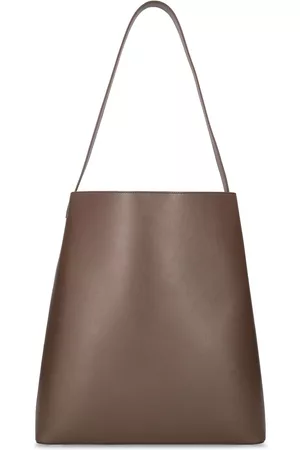 Aesther Ekme Brown Soft Baguette Bag In Marrone