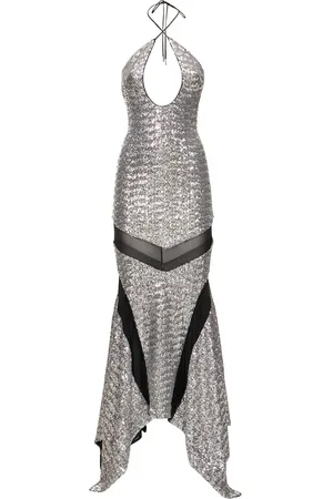 The Attico Vestito Saskia Con Paillettes